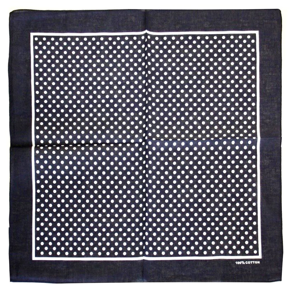 Small Polka Dot Bandana with Border