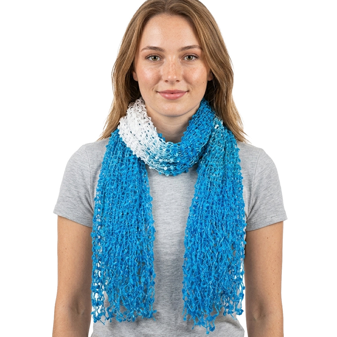 Two Tone Net Scarf