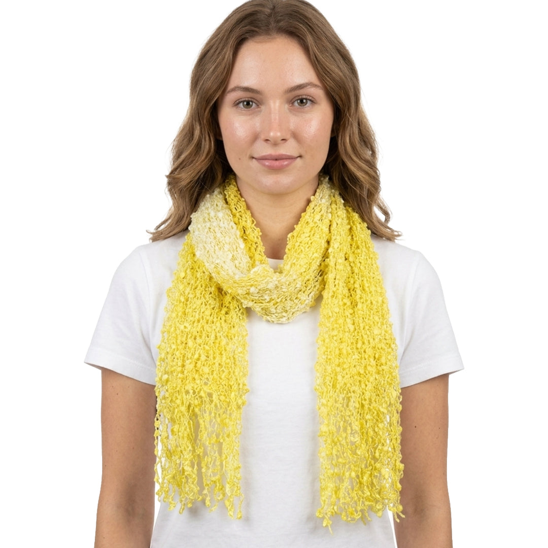 Two Tone Net Scarf