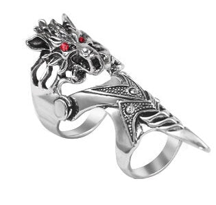 Red Eye Dragon Finger Knuckle Ring
