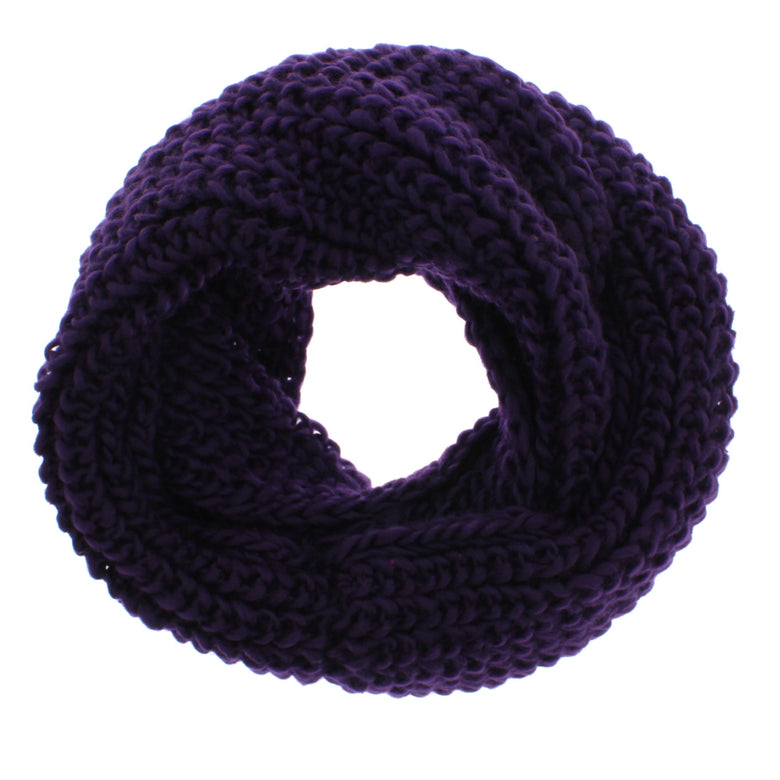Warm Knitted Womens Loop Scarf / Snood/ Cowl