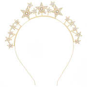 Diamante Stone & Pearl Star Headband