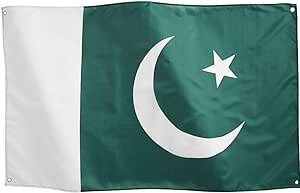 5 x 3 Feet Pakistan Flag with Brass Eyelets