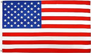 5 x 3 Feet USA Flag with Brass Eyelets