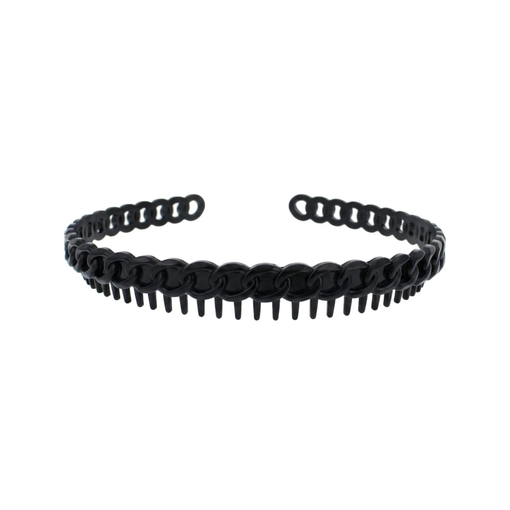 Chain Link Grip Teeth Plastic Hairband