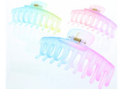 11cm Assorted Translucent Two Tone Pastel Matte Finish Barrel Clamps