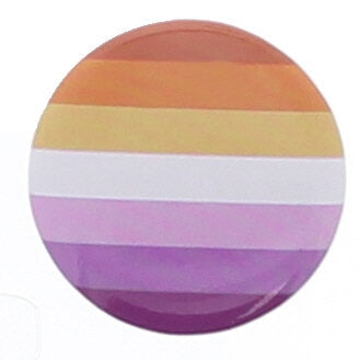 25mm Sunset Lesbian Equality Flag Badge