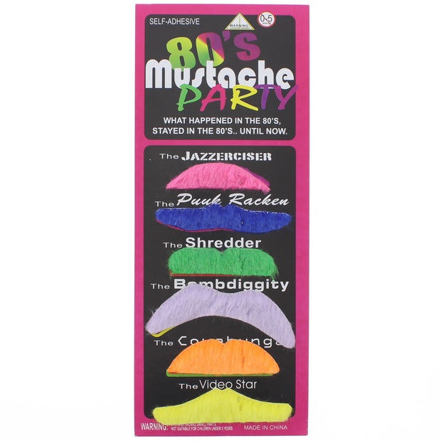 80's Multicolour Mexican Moustaches