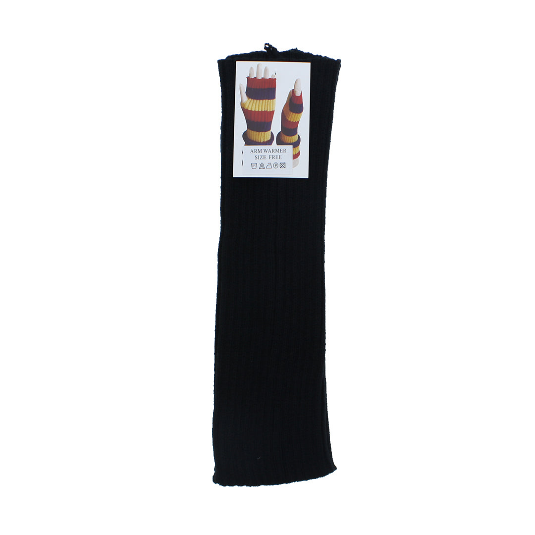 Black Fingerless Wrist Length Hand Warmers