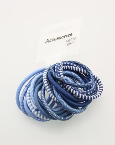 Metal Free Hair Elastics Mix 18pcs/card