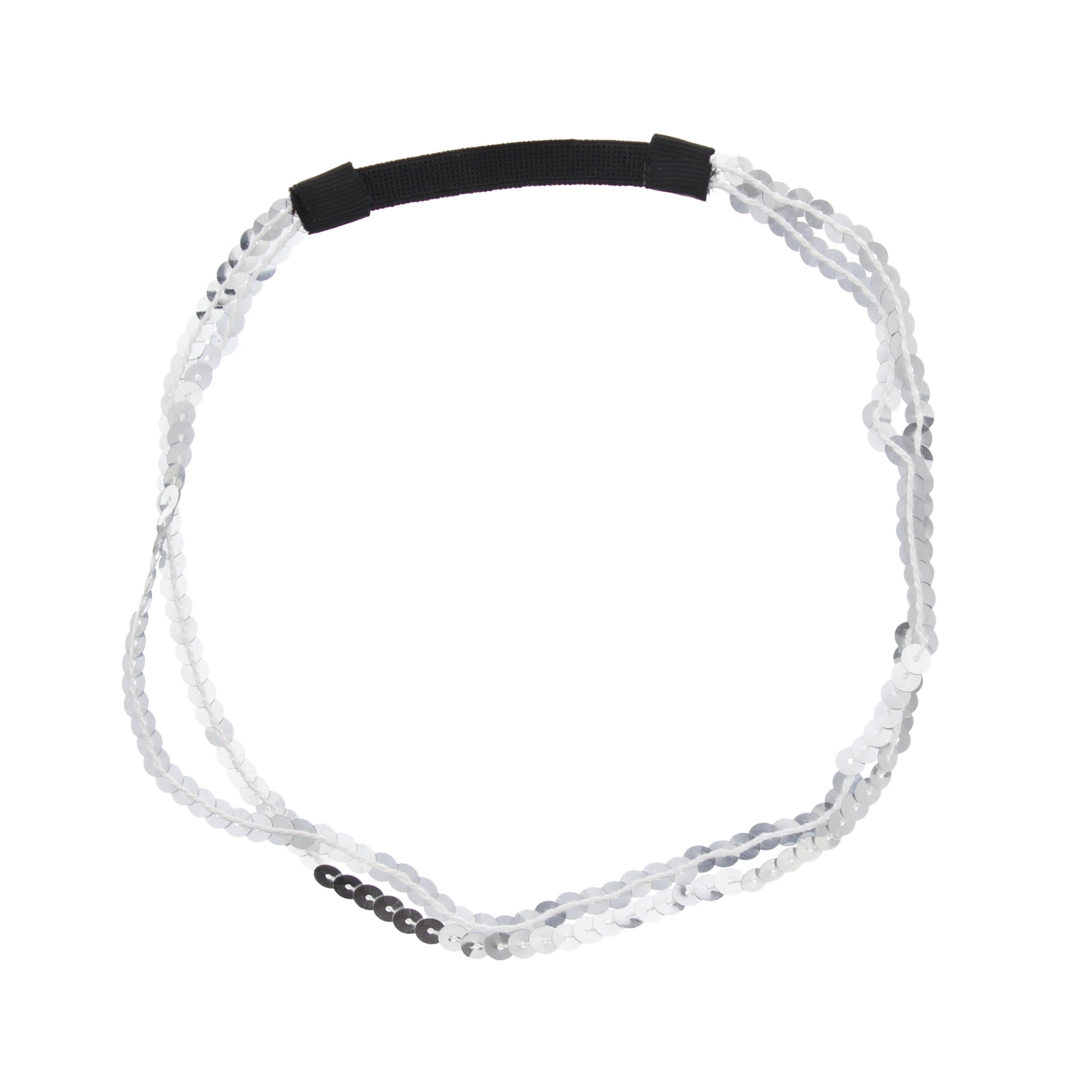 Metal Free Sequins Head Elastic