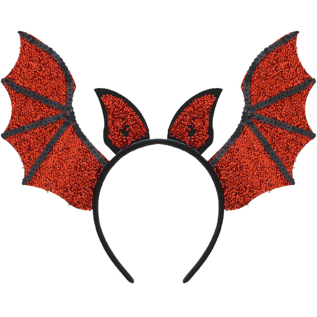 Red Glitter Bat Head Bopper