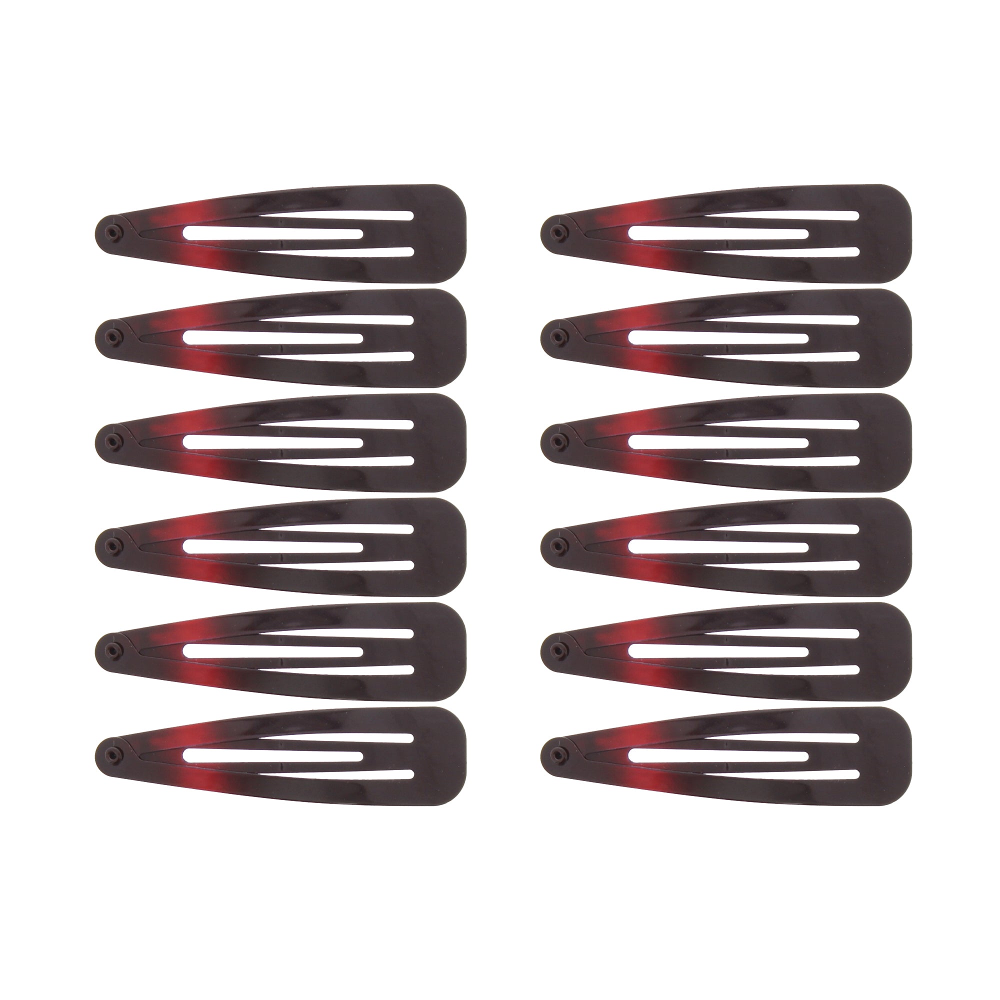 12 on a Card 7cm Metal Hair Snapclips