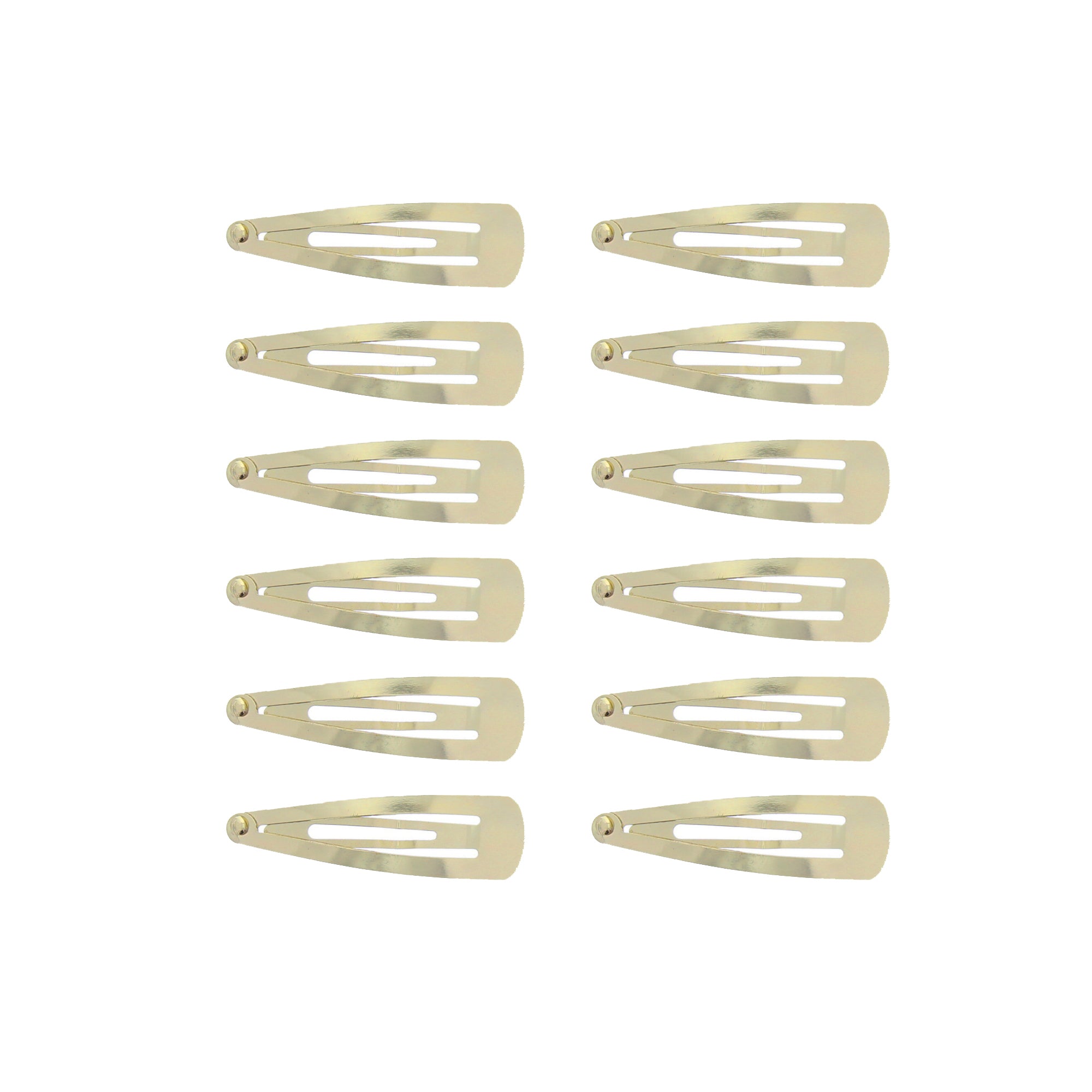 12 on a Card 5cm Metal Hair Snapclips