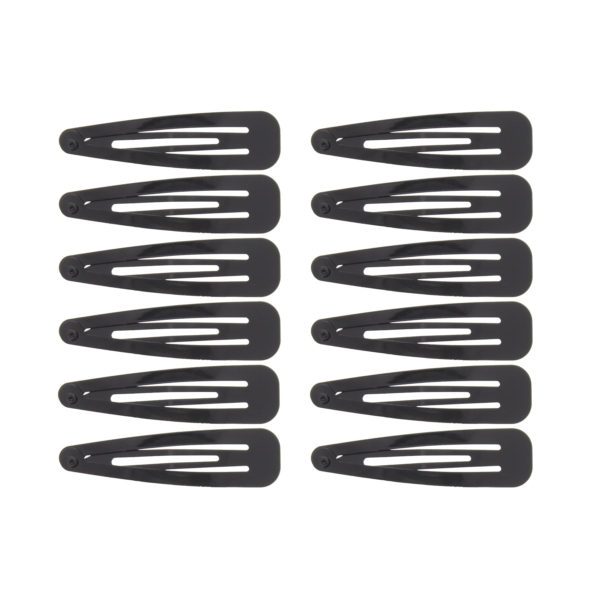 12 on a Card 7cm Metal Hair Snapclips