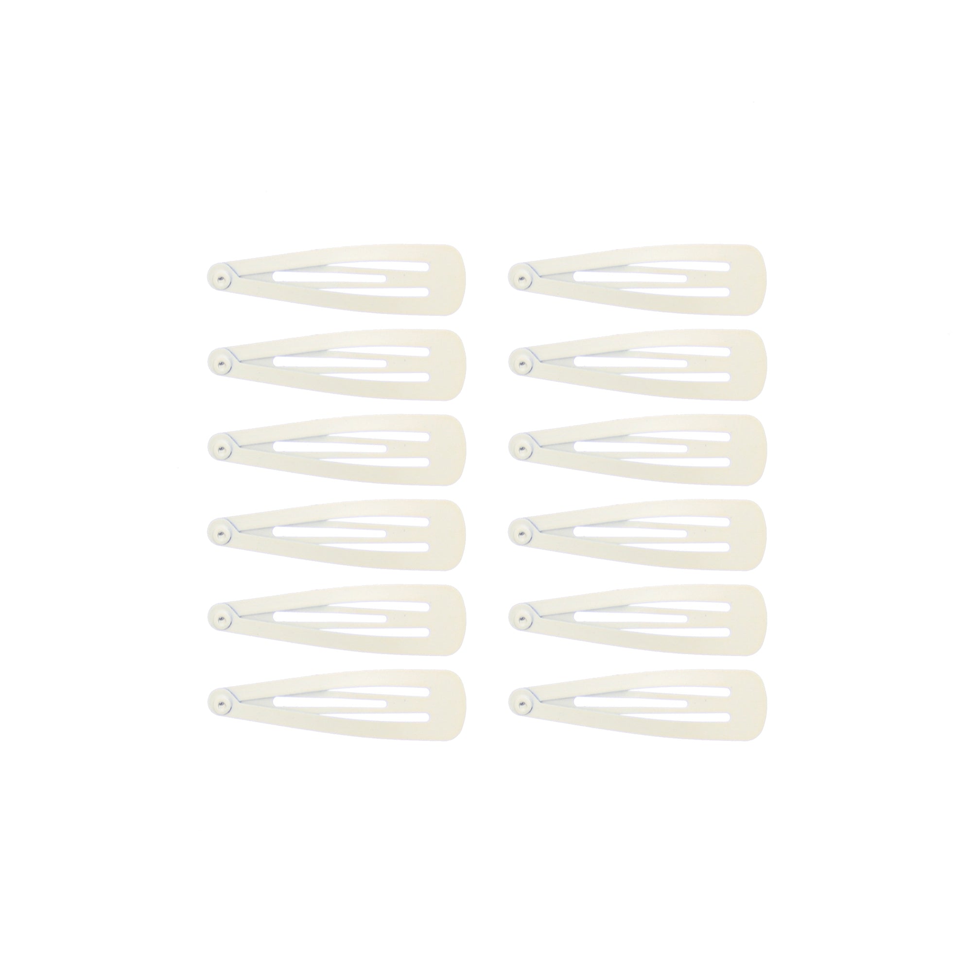 12 on a Card 5cm Metal Hair Snapclips