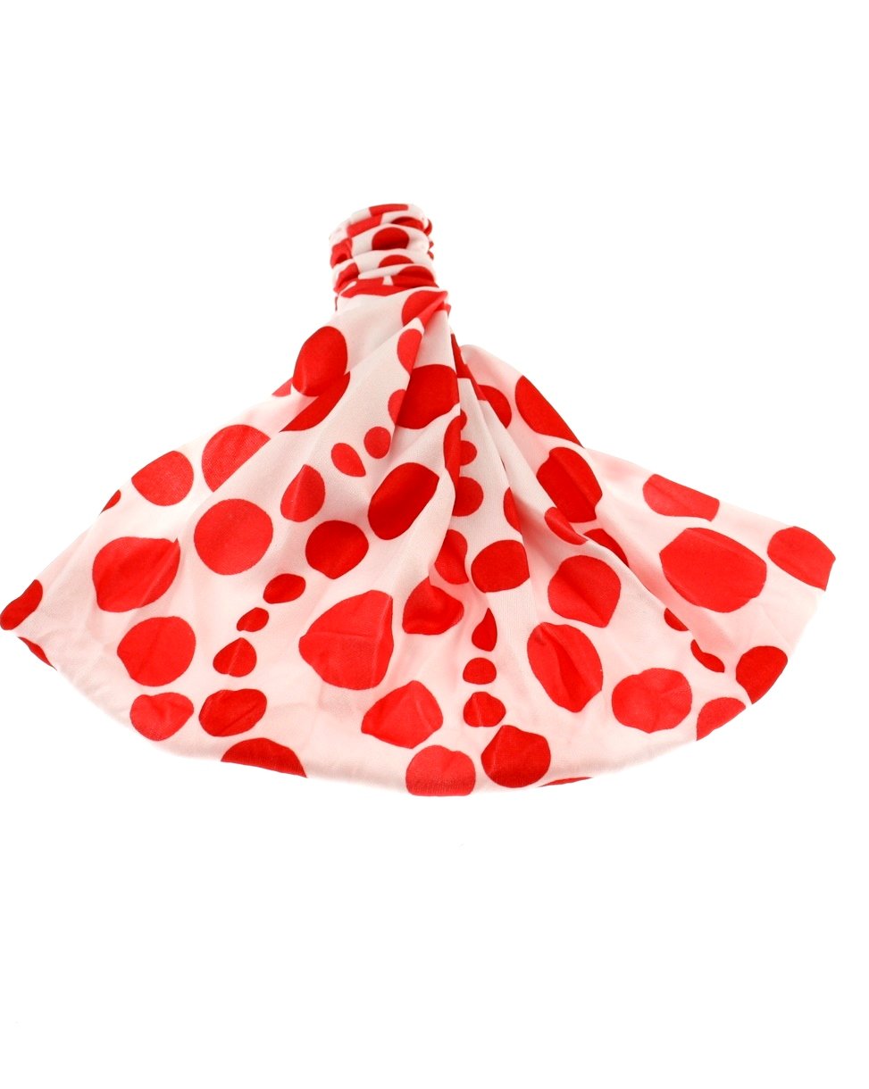 Coloured Spots on White 3 in 1 Headbands