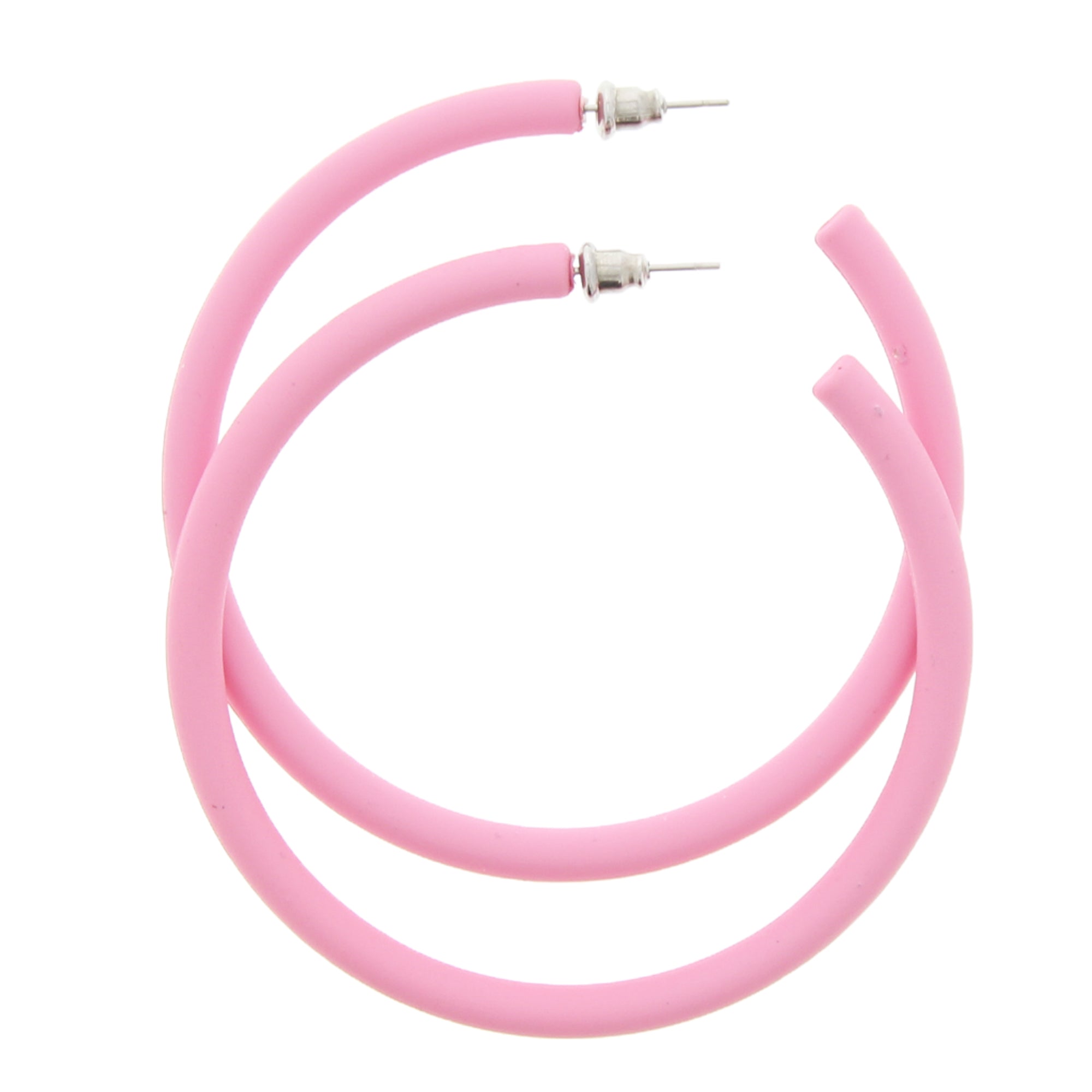 Thick Plastic Hoop Earrings