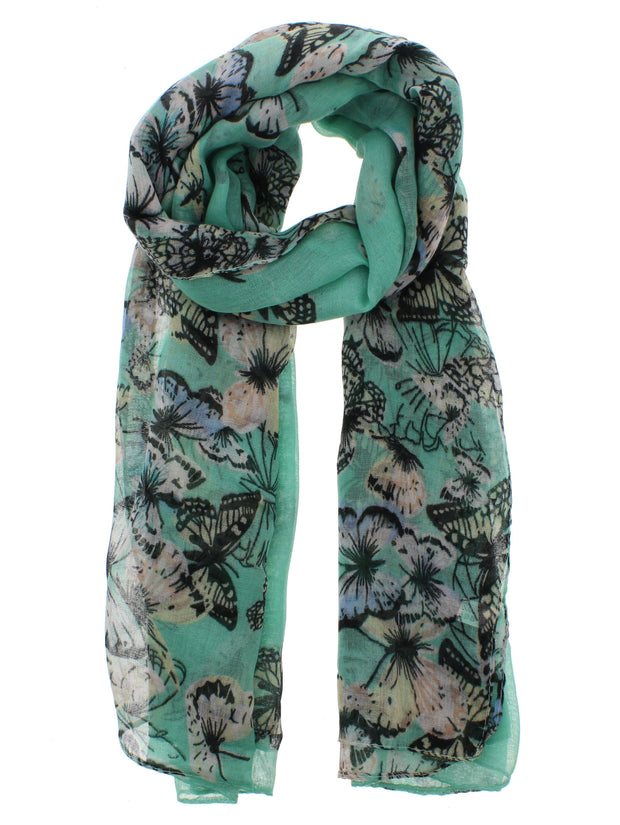 Butterfly Cluster Print Scarf