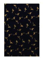 Scarf with Gold Foil Flamingos