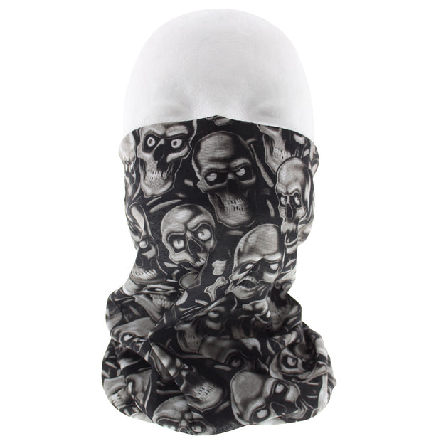 Ghostly Skulls Face Covering/ Gaiter/ Snood
