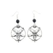 Ram on Pentagram Earrings