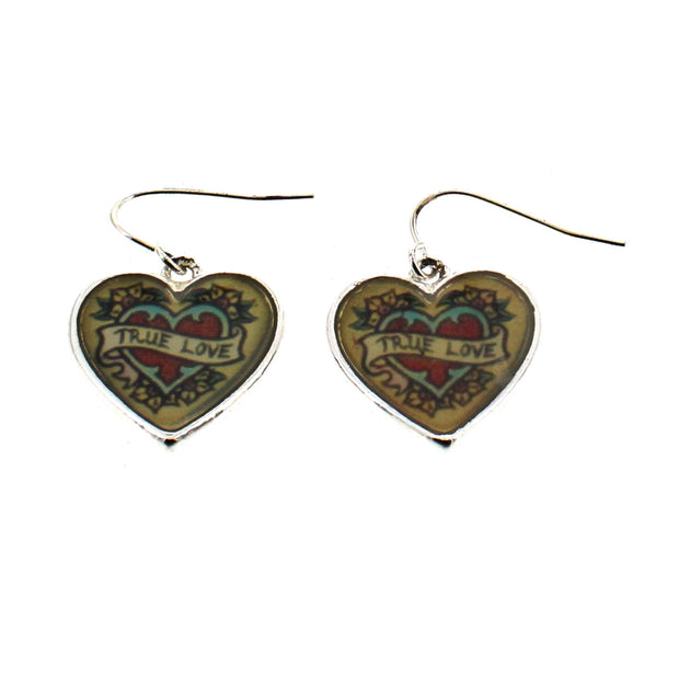 True Love Heart Earrings (2 x 2cm)
