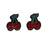 Ego Cherry / Skull Earrings