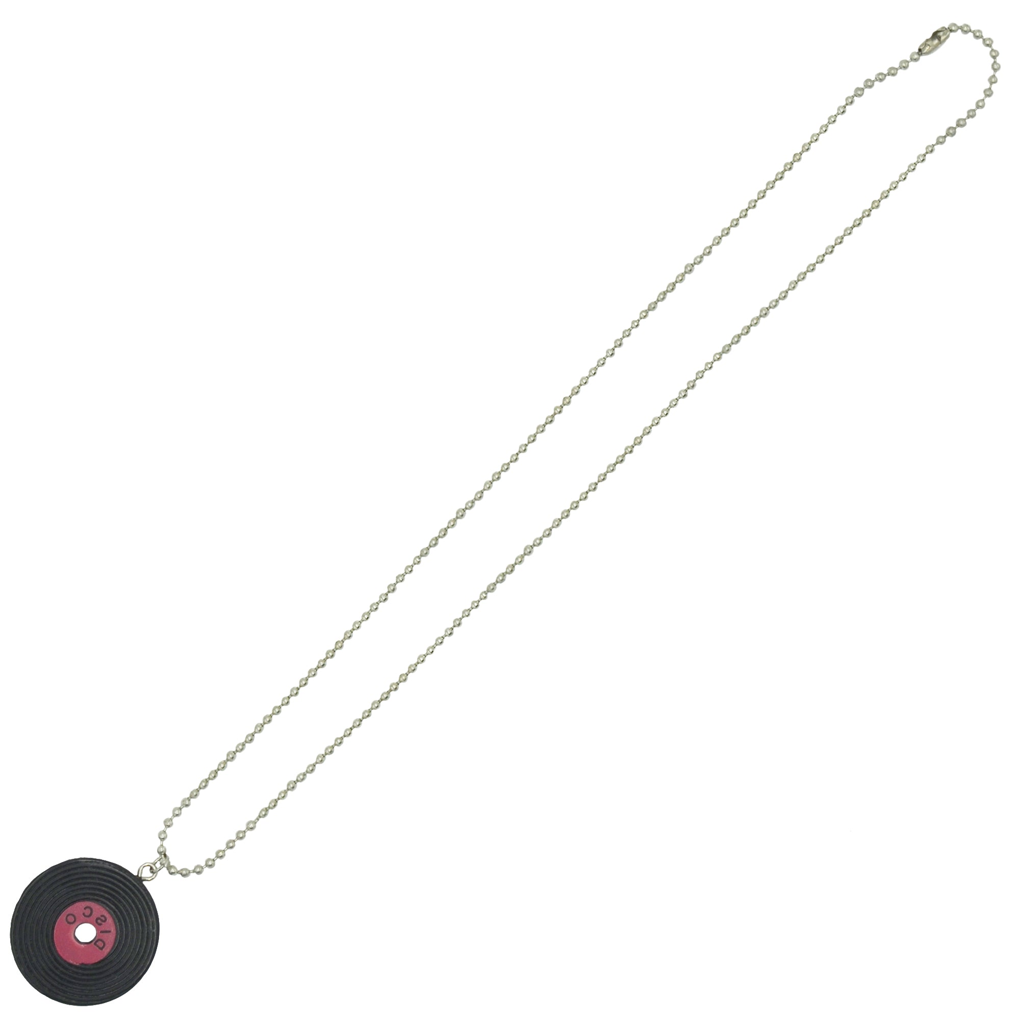 Disco Record Necklace
