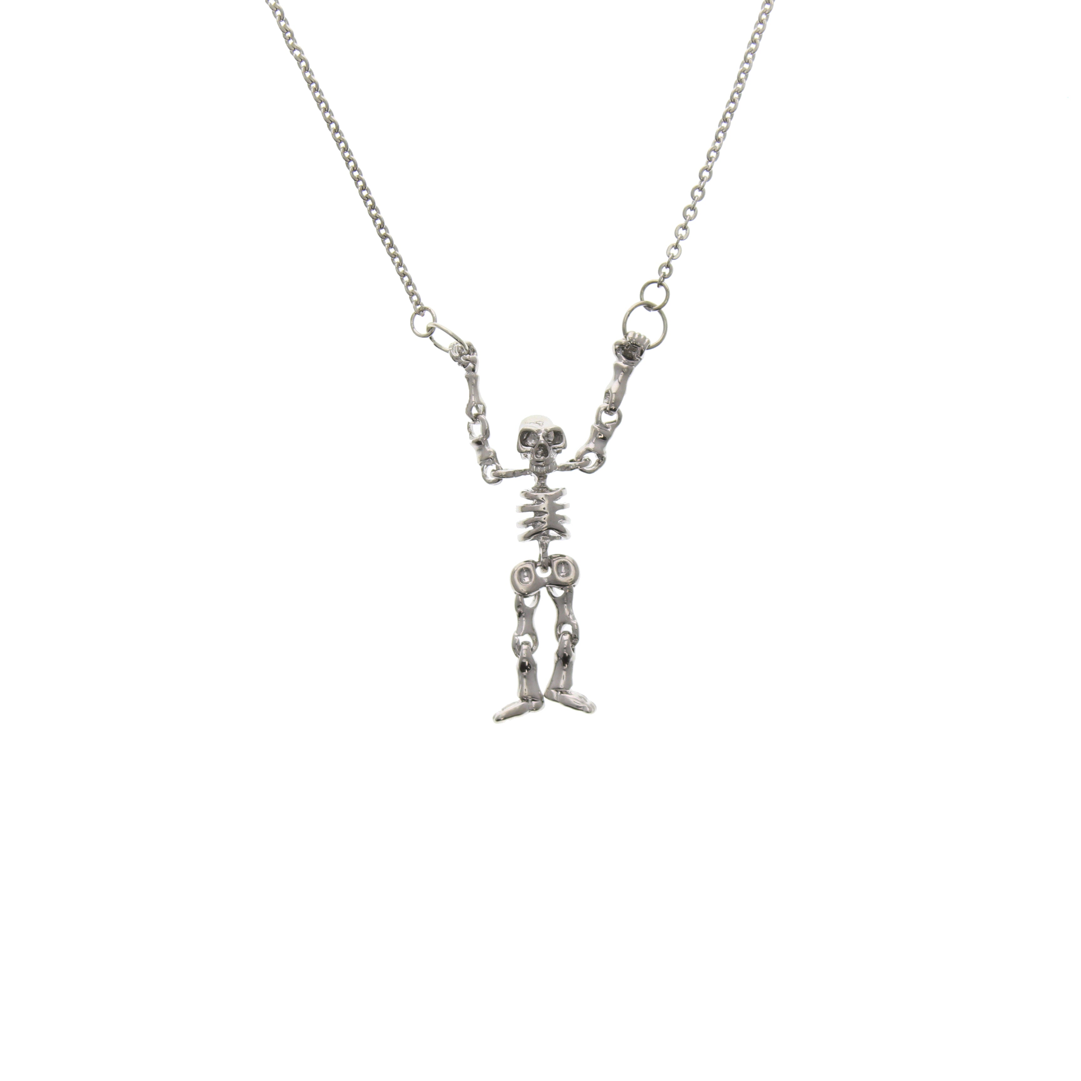 Silver Skeleton Necklace
