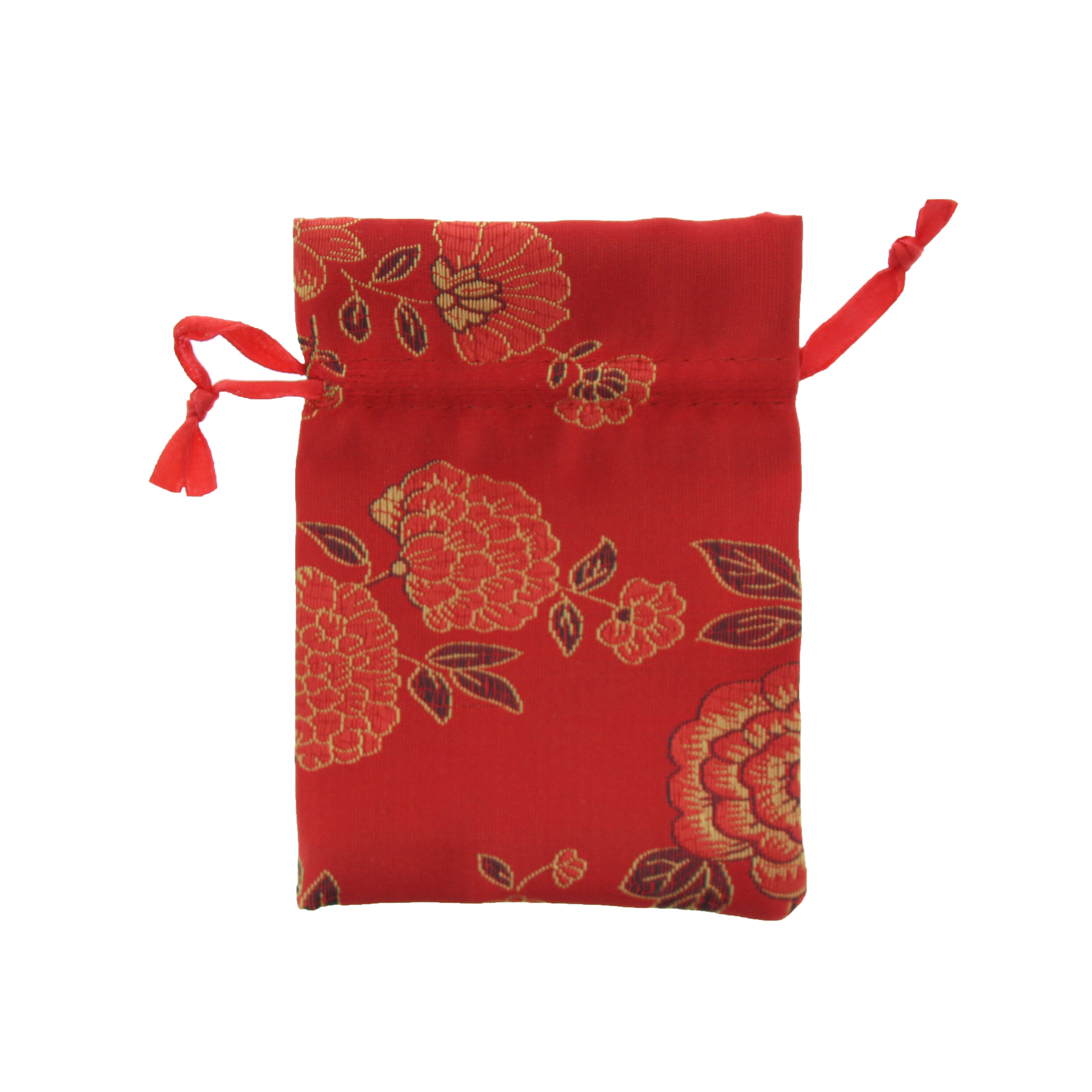 Assorted Colour Chinese Pattern Draw String Gift Bags