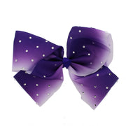 Very Large Shaded Jojo Style Ribbon Bows with Clear Stones (23 x 18cm)