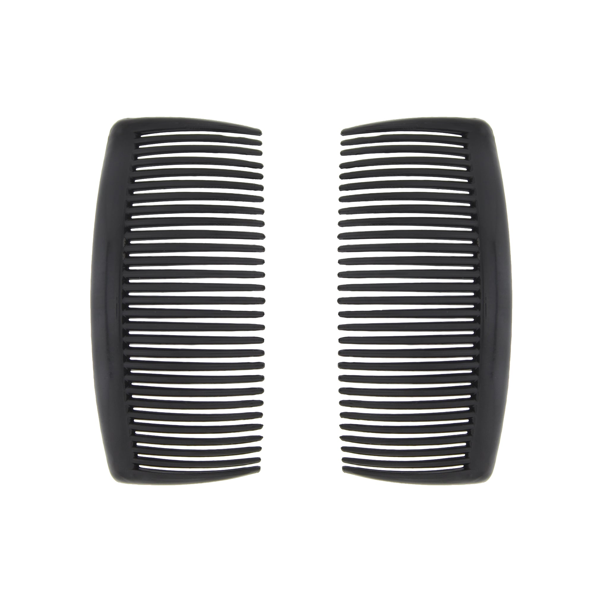 Pair of 10.5cm Black Hair Combs