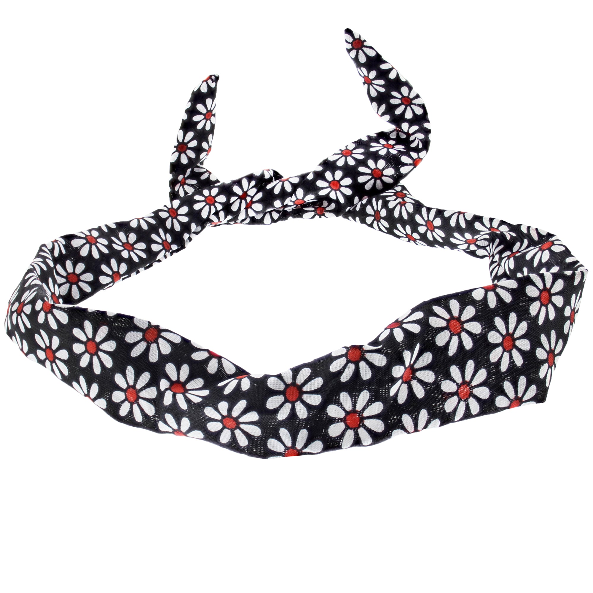 Assorted Daisy Print Wire Headbands