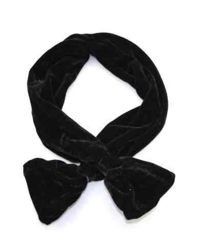 Wide Velvet Wire Headband with Flared Ends