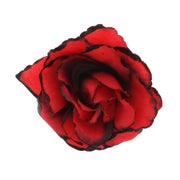 Rose on Concord Clip with Coloured Edging (Diamater - 8cm)