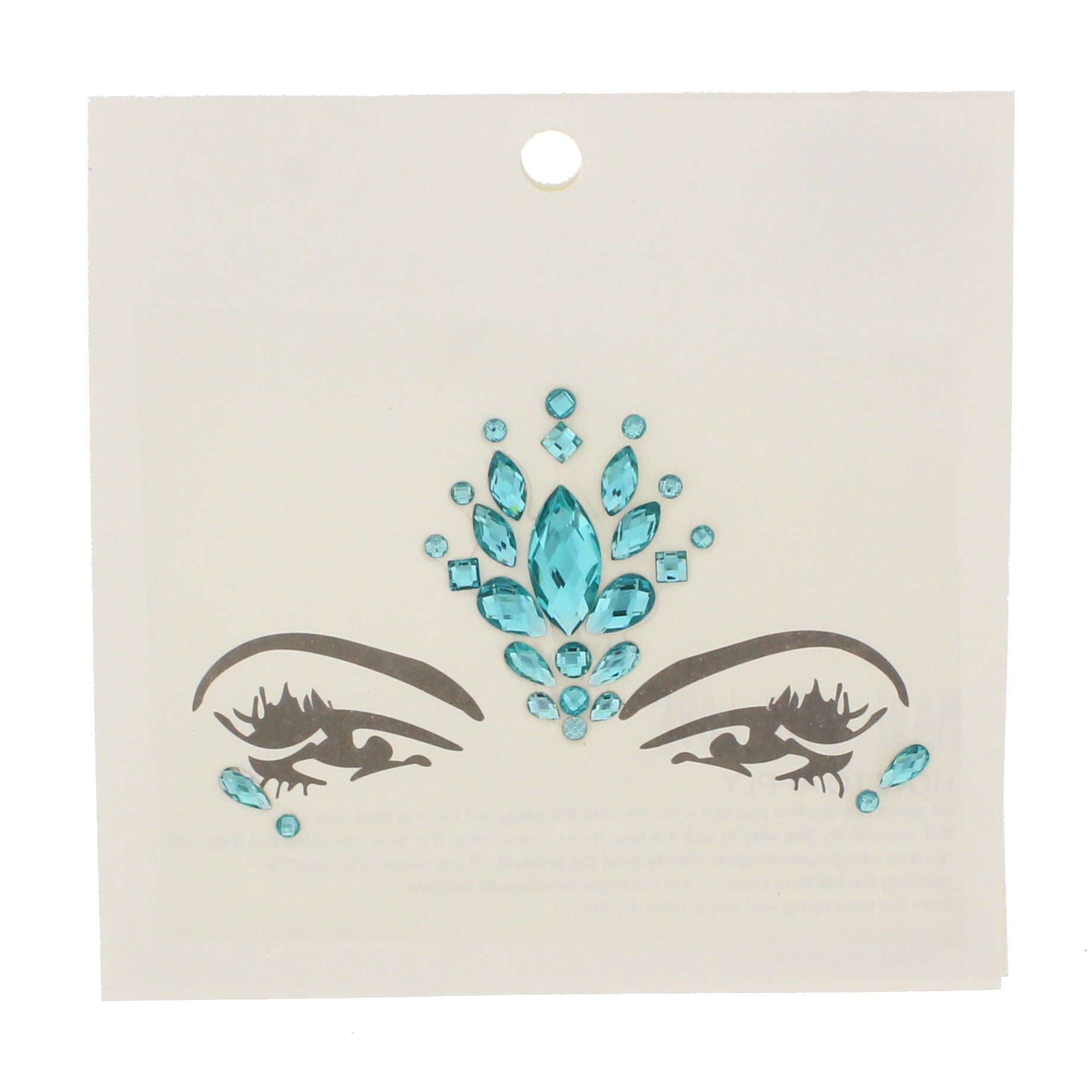 Crystal Stone Face Gems / Jewels - Style D