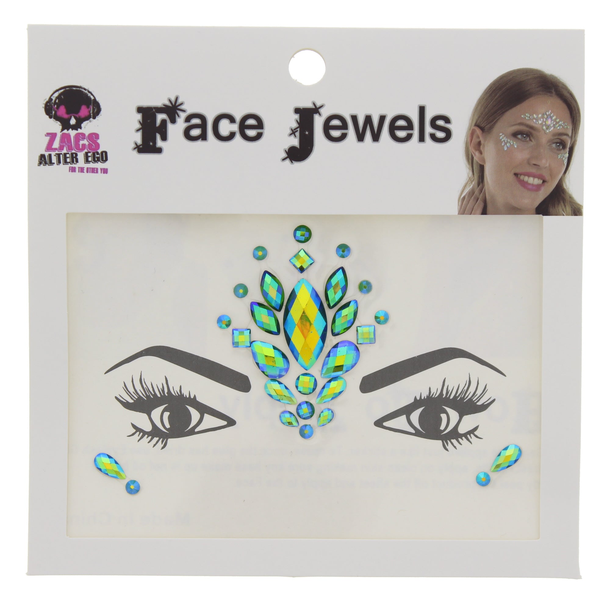 Crystal Stone Face Gems / Jewels - Style D