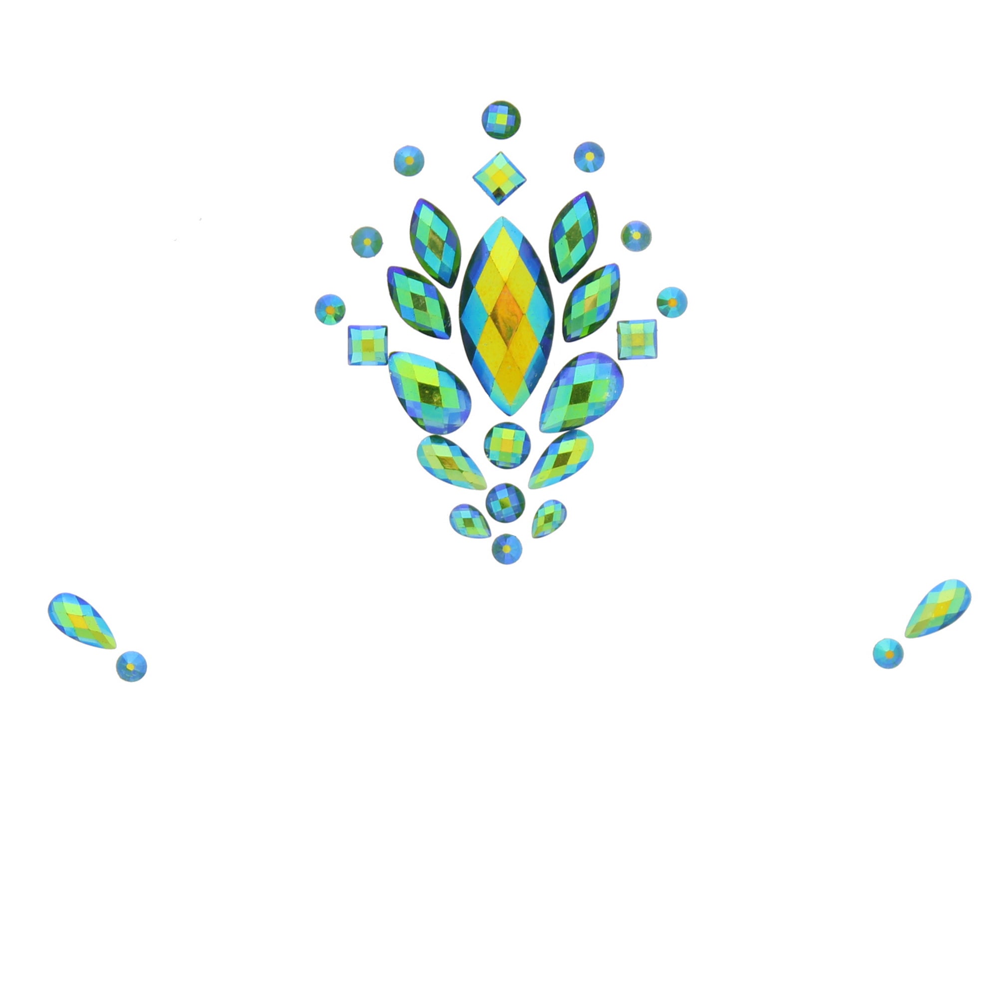 Crystal Stone Face Gems / Jewels - Style D