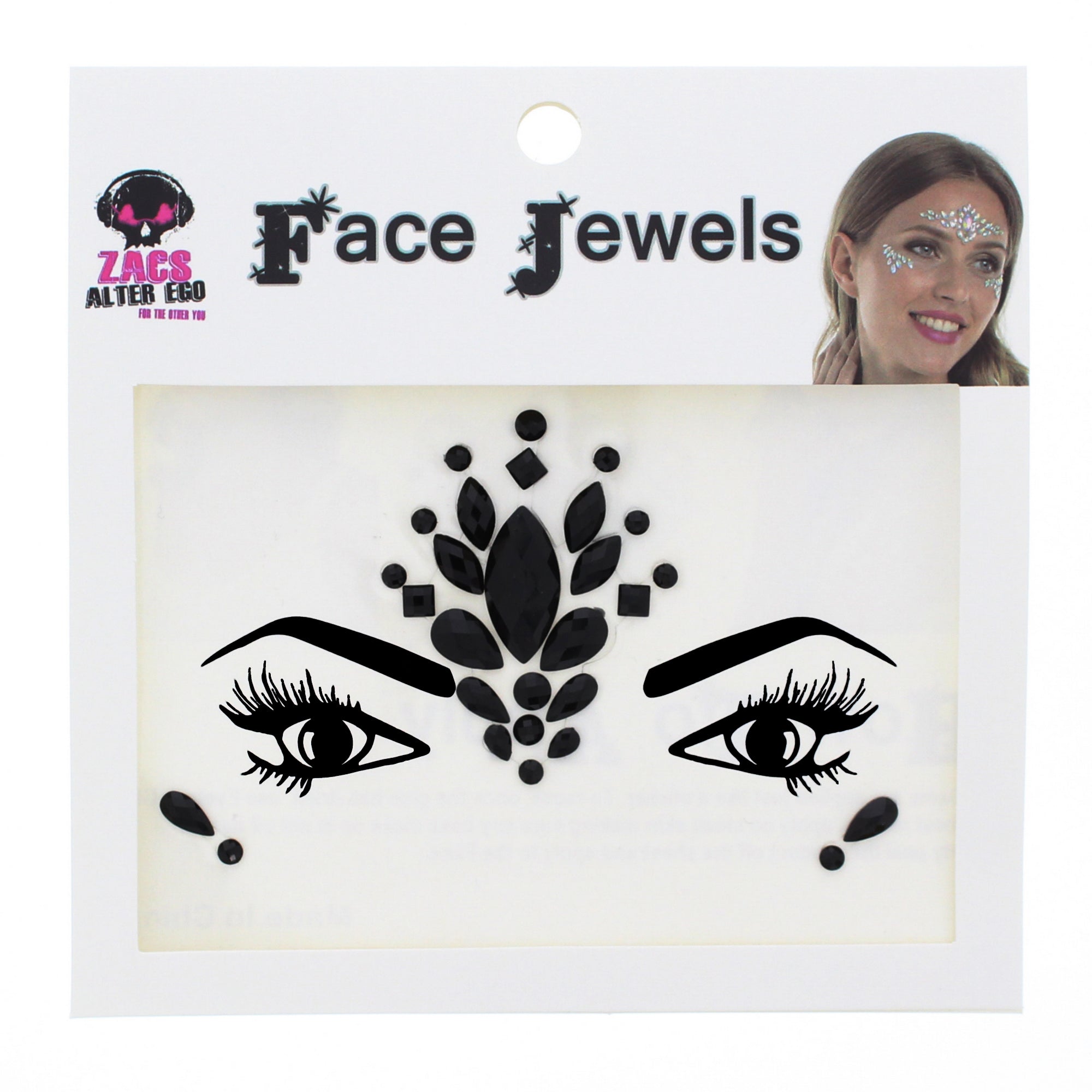 Crystal Stone Face Gems / Jewels - Style D