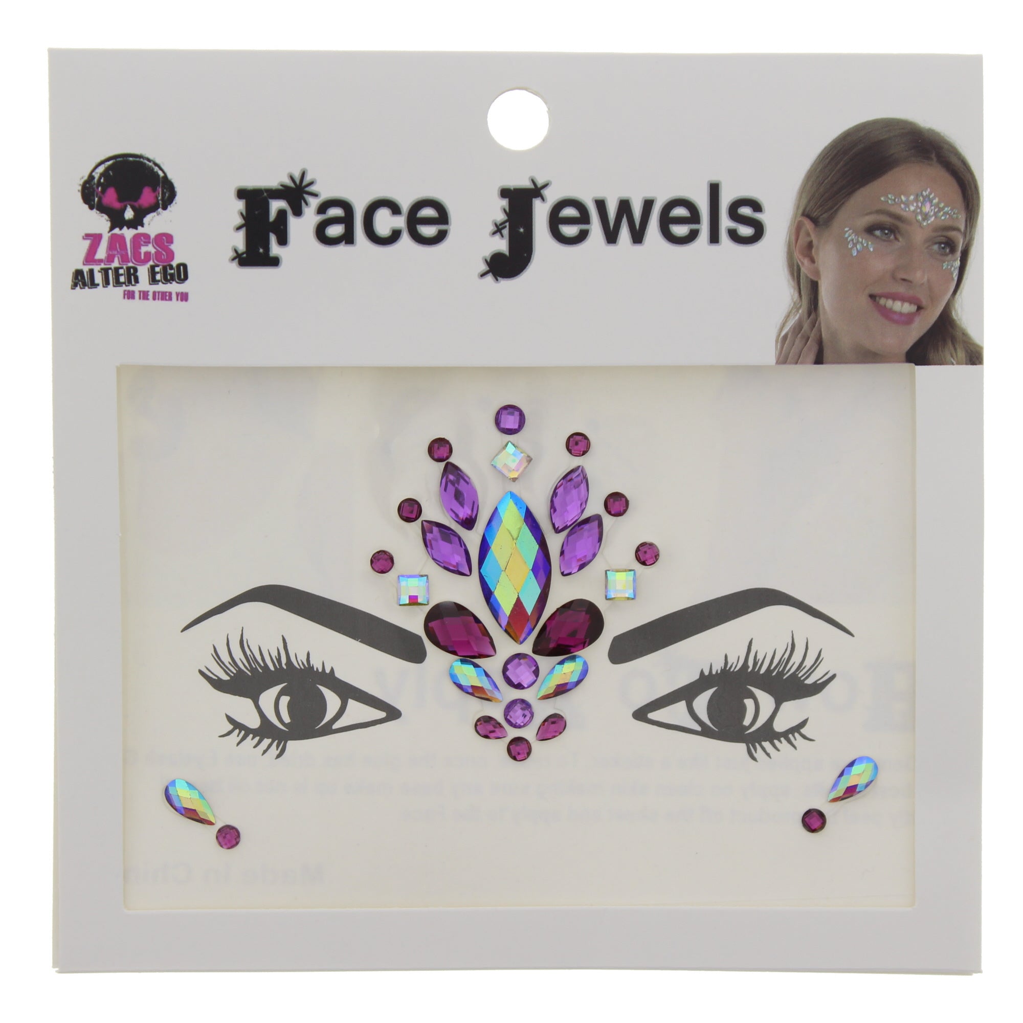 Crystal Stone Face Gems / Jewels - Style D