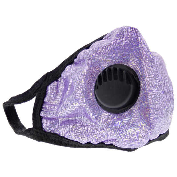 Glitter Cotton Face Mask with Valve