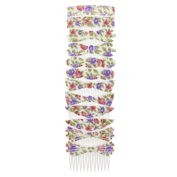 7cm Floral/ Nature Print Comb - Style B