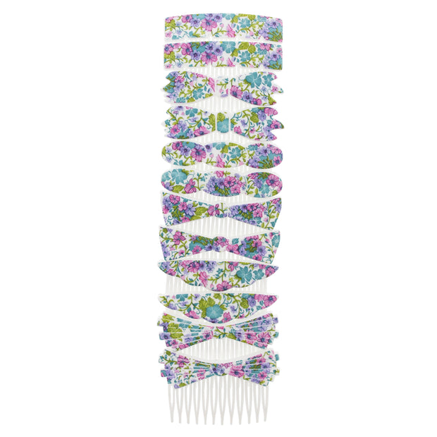 7cm Floral/ Nature Print Comb - Style C