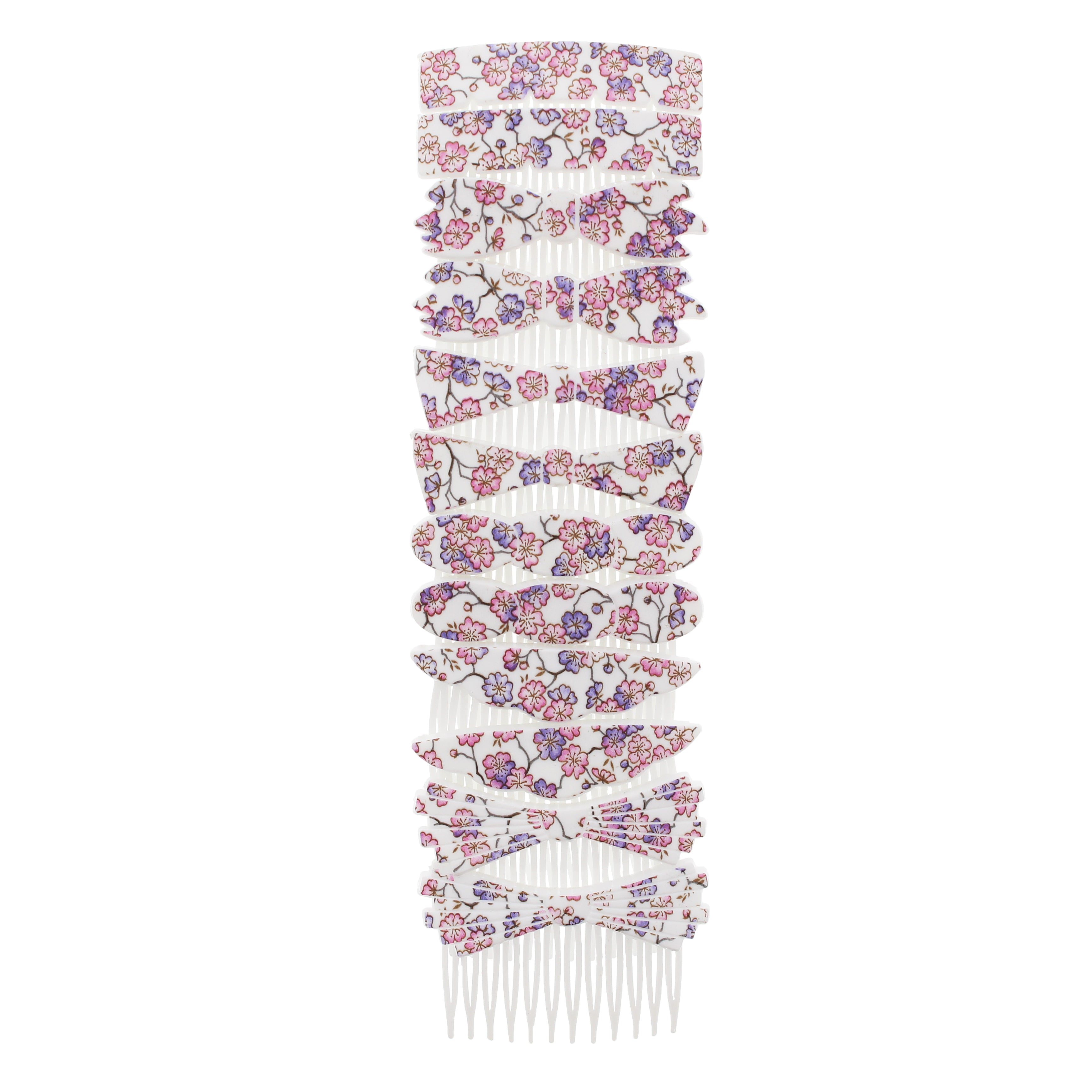 7cm Floral/ Nature Print Comb - Style D