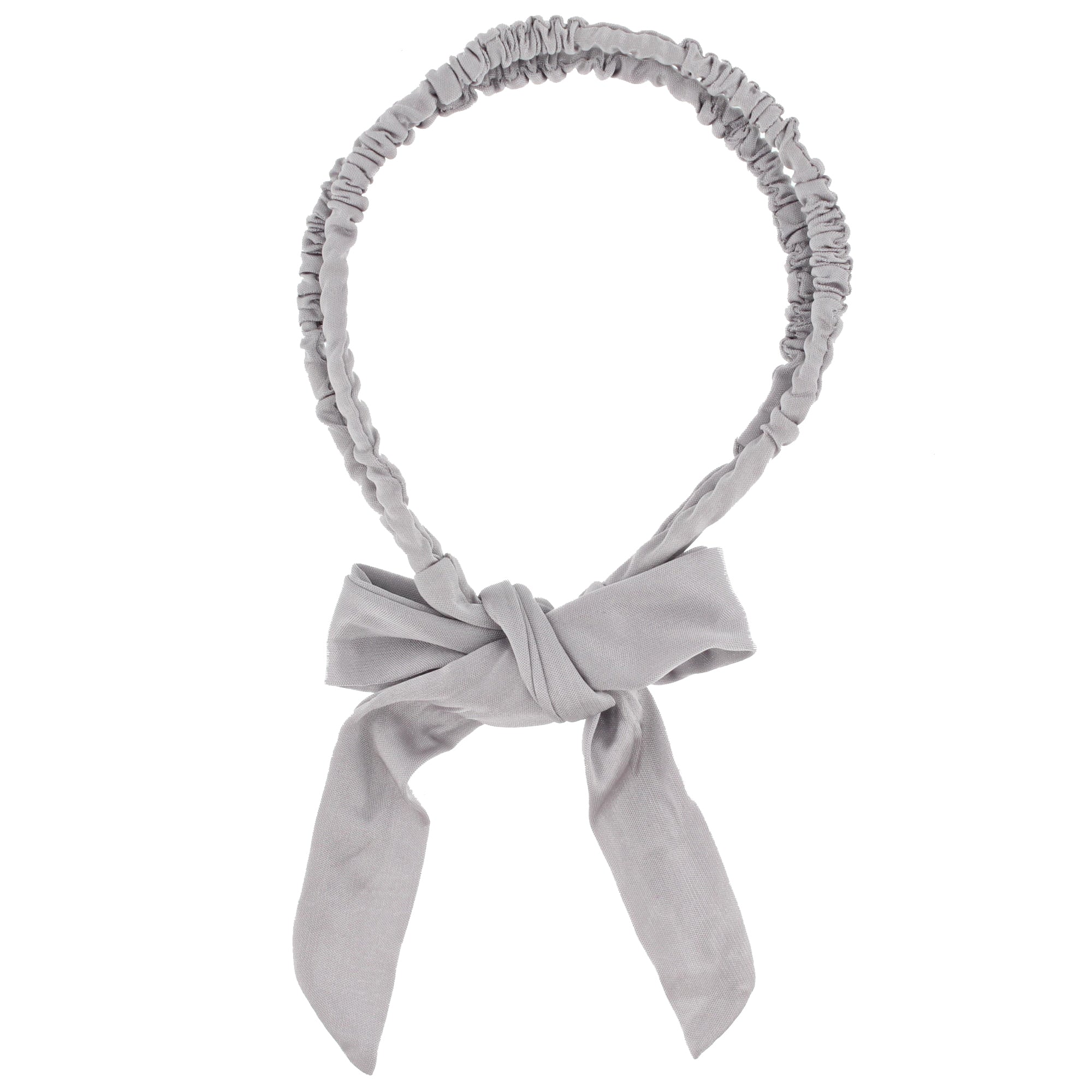 15mm Satin Frilly Double Aliceband with Bow