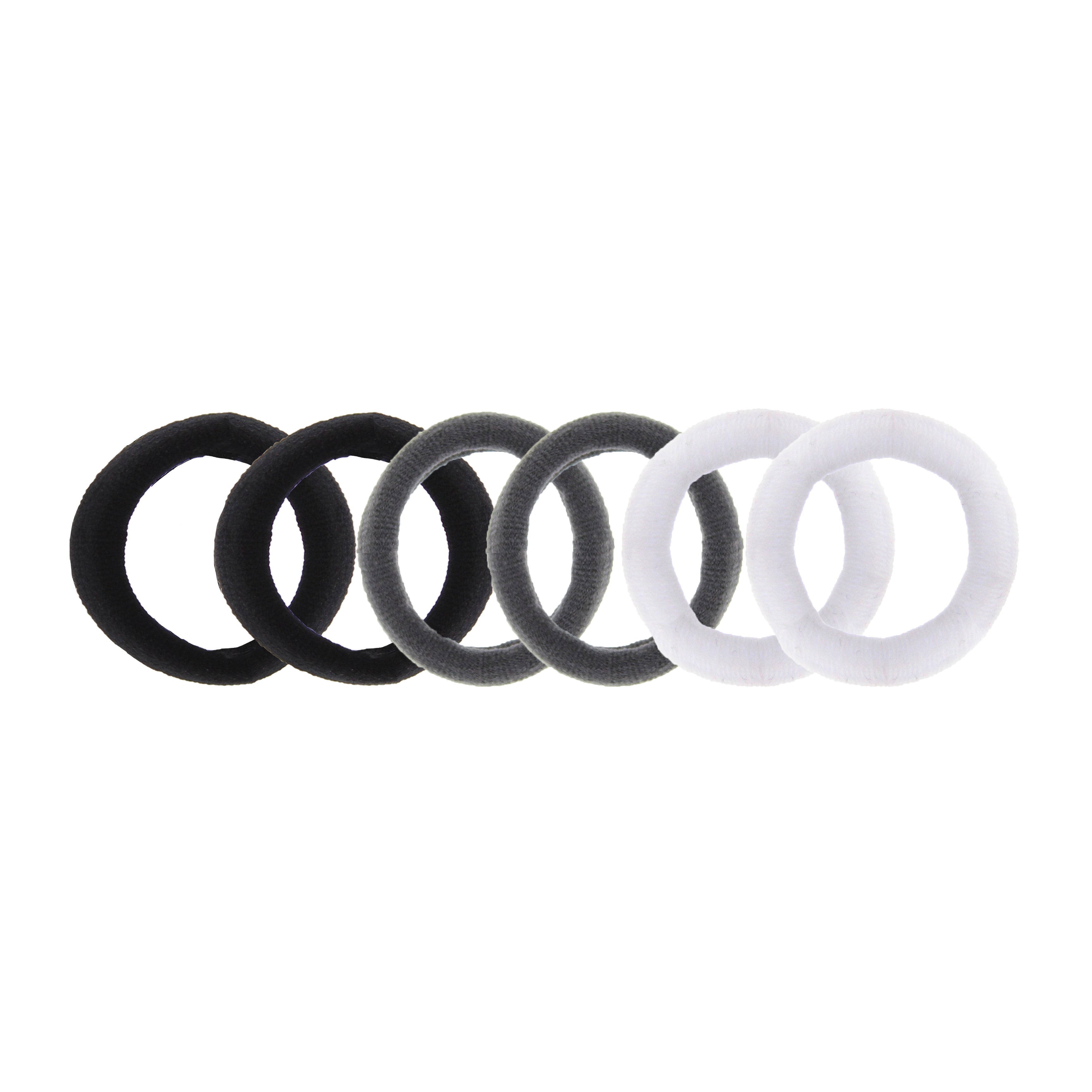 Card of 6 Soft Hair Ponios Elastic
