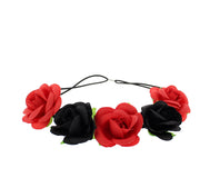 Alternative Rose Flower Elastic Headband