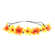 Two Tone Hawaaian Flower Elastic Headband