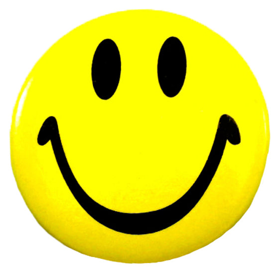 Yellow Smiley Face Badge